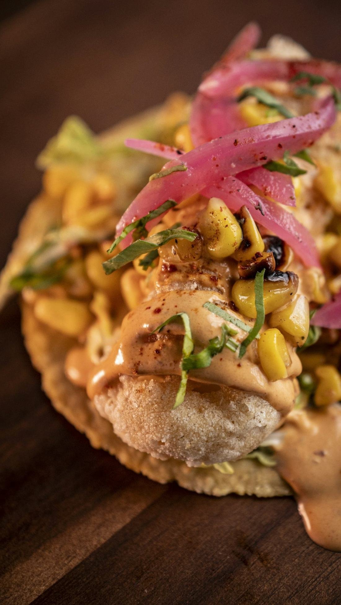 Cheese corn taco